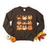 Simply Sage Market Women's Graphic Sweatshirt Coquette Fall Pumpkin Chart - image 3 of 4