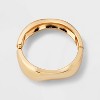 Wavy Hinged Cuff Bracelet - A New Day™ Gold - 3 of 4