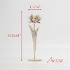 Vintage Inspired White Lotus Flower Candle Holder, Rustic Candle Holder, Wedding Table Decor, 1pc - 4 of 4