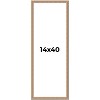 PosterPalooza | Panoramic Deco Brown Picture Frame - UV Acrylic, Foam Board Backing, Hanging Hardware - 2 of 4