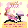 The Original Doll Bicycle Seat and Helmet Pack- Bike Attachment Accessory for American Girl and All 18"-22" Dolls and Stuffed Animals- Decorate - 3 of 4