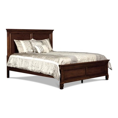 New Classic Furniture, Tamarack Contemporary Solid Wood 4/6 Full Bed in Cherry