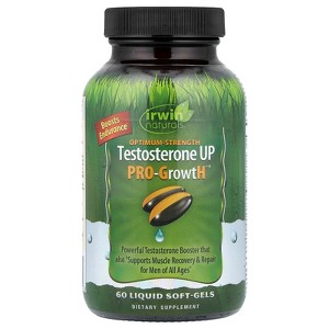 Irwin Naturals Optimum-Strength Testosterone UP Pro-GrowtH™, 60 Liquid Soft-Gels - 1 of 4
