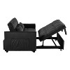 Racxily 3-in-1 Pull Out Couch Bed with Reclining Backrest and Pillows, Sofabed Chair Full Convertible Sleeper Loveseat for Living Room, Home or Office - 4 of 4