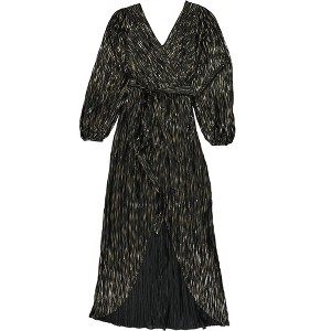 GUESS Womens Metallic Wrap Maxi Dress - 1 of 2