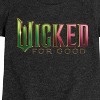 Girls' - Wicked - For Good Logo -Youth Girls Short Sleeve T-Shirt Fitted Short Sleeve Graphic T-Shirt - 2 of 4