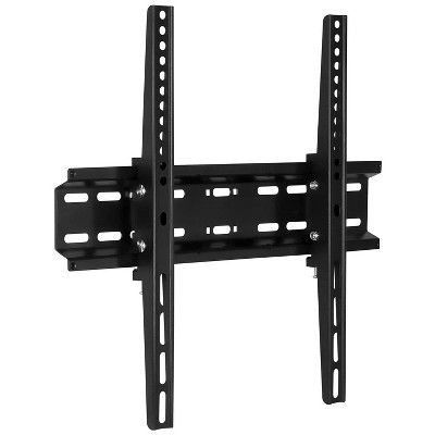 Mount-It! Tilting Wall Mount TV for 30 - 55 in. Flat Screens, LED, LCD, and Plasma TVs, 77 Lbs. Capacity, 2" Low Profile Design, Max VESA 400 x 400