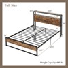 Infans Full Size Industrial Platform Bed Frame with Charging Station Storage Headboard - 2 of 4