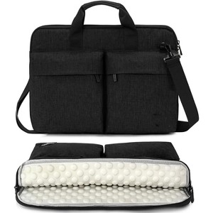 Ultra thin laptop bag 17-17.3", shoulder strap laptop bag, men's and women's laptop bag cover, suitable for general models - 1 of 4