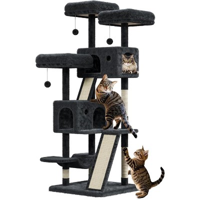 Acekool 66" Cat Tree - Multi-Level Tower with Hammock & Scratching Posts