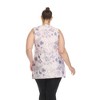 Plus Size Floral Sleeveless Tunic Top - White Mark - 3 of 4