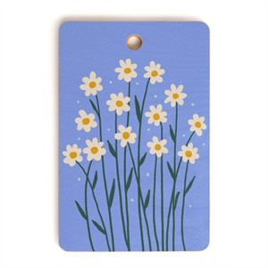 Angela Minca Simple Daisies Perwinkle Cutting Board - Rectangle - 1 of 3
