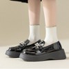 Anna-Kaci 4 Pairs Mid-Crew Ruffle Trim Socks with Contrast Toe Heel and Cat Embroidery Design - 3 of 4