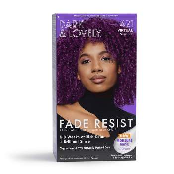Dark and Lovely Fade Resist Rich Conditioning Permanent Hair Color - Viral Violet - 1 fl oz