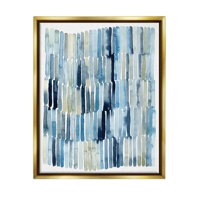 Stupell Industries Nautical Inspired Abstraction Blue Beige Blocked Lines