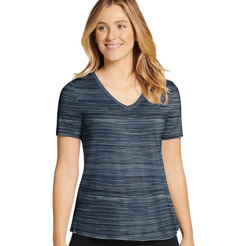 Jockey® Stretch Knit V-Neck Tee with Side Slits