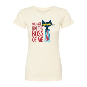 Women's - Pete the Cat - Not The Boss Of Me Fitted Graphic T-Shirt - 1 of 3