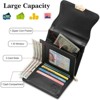 FATMOON Wallet for Women - Stylish RFID Blocking Leather Wallet- Bifold Card Holder with Zipper Coin Pocket,for Daily Use,Travel - 4 of 4