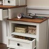 PAGED Vanity Desk Stylish Makeup Vanity Desk with Lights, Extendable Side Table and Stool for Bedroom - 3 of 4