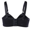 Allegra K Women's Comfortable Soft Stretchy Full Coverage Non-Wired Bra 3 Pcs - 3 of 4