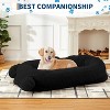 71"L Human Dog Bed with Blanket, 2 Side Storage Pockets and Portable Handle, Removable Cover, High-Density Foam Human Size Dog Bed for Adult - 4 of 4