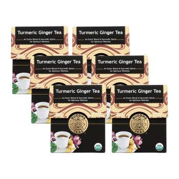 Buddha Teas Turmeric Ginger Tea - Case of 6/18 Bags