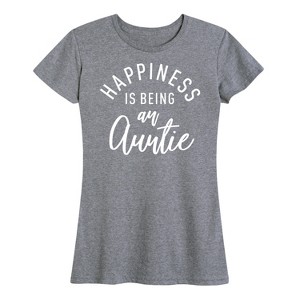 Women's - Instant Message - Happiness Auntie Short Sleeve Graphic T-Shirt - 1 of 4