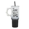 Nightmare Before Christmas Love You To Death 40 Oz Ombre Stainless Steel Tumbler With Handle - 4 of 4