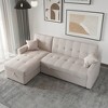 WJShome Reversible Sectional Sleeper Sofa, 82'' Wide Pull-Out Sofa Bed with Storage,Grey - 2 of 4