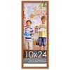 PosterPalooza | Panoramic Slim Profile Brown Picture Frame - UV Acrylic, Foam Board Backing, Hanging Hardware - 2 of 4