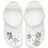 Crocs Jibbitz Monochrome Silver Flowers Shoe Charms 5pk - 3 of 4