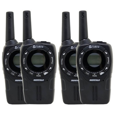 Cobra CXT235 MicroTalk 20 Mi FRS/GMRS 22 Channel 2 Way Walkie Talkie (4 Radios)