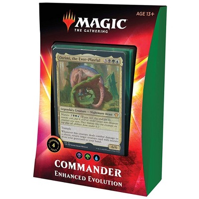 Magic The Gathering Magic: The Gathering Enhanced Evolution Ikoria Commander Deck | 100 Card Deck | 4 Foil Legendary Creatures