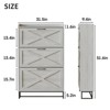 Shoe Storage Cabinet with 3 Flip Drawers - 2 of 4