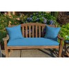 Casual Cushion Solid Sunbrella Fabric 1-Piece Indoor/Outdoor Square Throw Pillow, 15"W x 15"L - 2 of 4