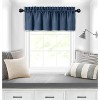 Kate Aurora Coastal Hamptons Living Complete 3 Piece Textured Kitchen Curtain Tier & Valance Set - image 3 of 4