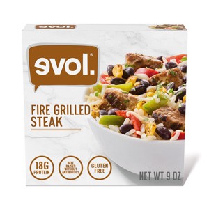 Evol Gluten Free Frozen Fire Grilled Steak Bowl - 9oz - 1 of 4