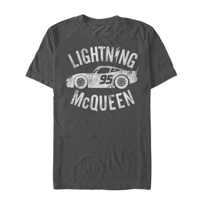 Men's Cars Lightning Mcqueen T-shirt - Charcoal - 2x Large : Target