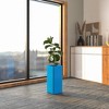 LeisureMod Tall Planter Pot in Fiberstone with Drainage Holes for Indoor and Outdoor Marquee Collection in Blue - 3 of 4