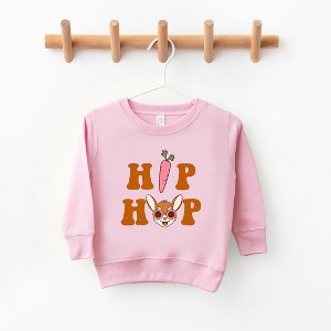 The Juniper Shop Hip Hop Bunny With Glasses Toddler Graphic Sweatshirt - 1 of 2