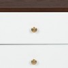 Kate and Laurel Finco Rectangle Wood Side Table, 18x15x24, Walnut Brown and White - 3 of 4