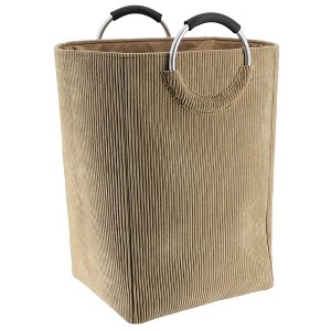 Evideco French Home Goods Corduroy Laundry Basket 55L - 1 of 4