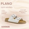 CUSHIONAIRE Plano Slip-On Sandals for Women with Arch Support, Adjustable Buckle Straps, and Stitched Outsole – Casual Flat Summer Womens Sandals - 3 of 4