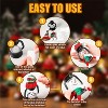 12 Pack Christmas Snowman Decoration Mini Snowman Lantern with Hats and Scarves - 4 of 4