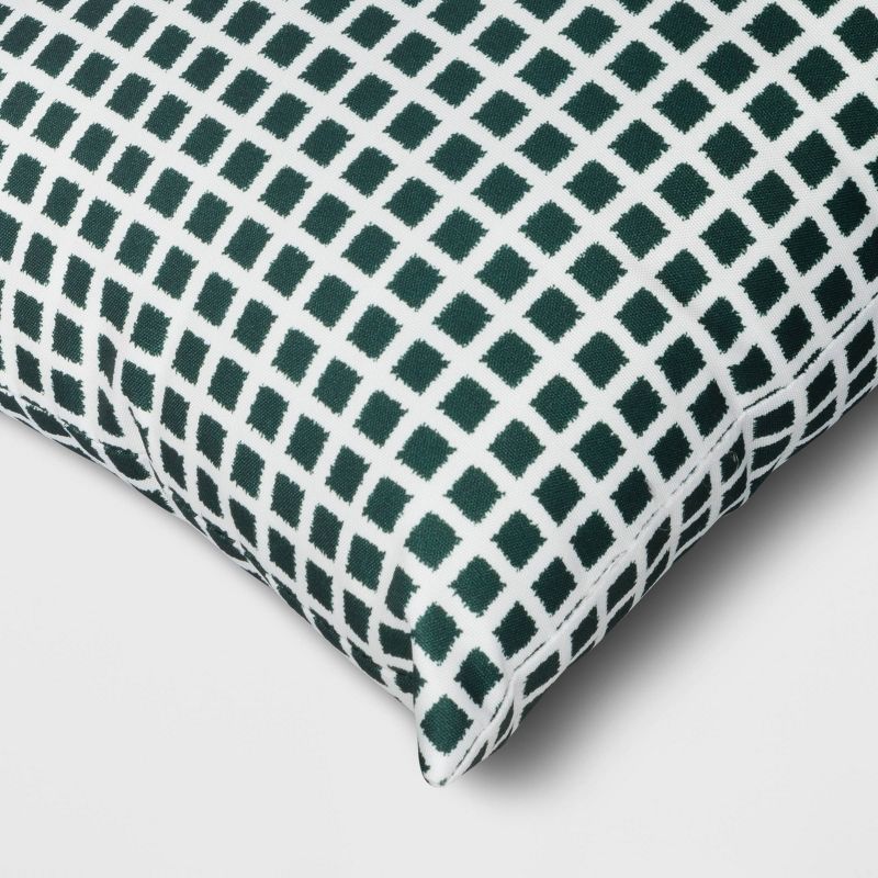 10"x17" Micro Grid Rectangular Outdoor Lumbar Pillow - Room Essentials™, 5 of 6