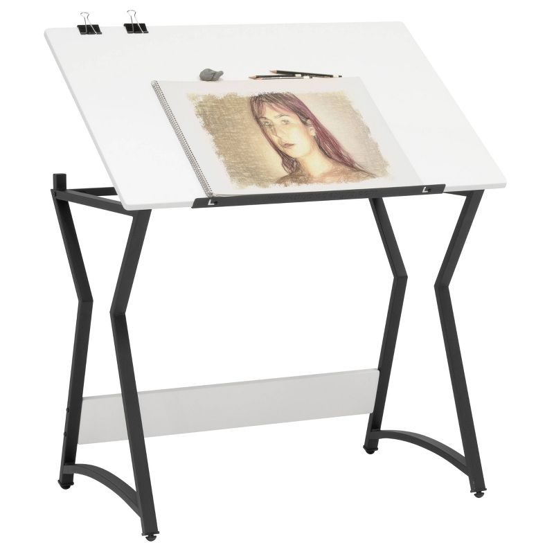 36&#34; Wide Hourglass Craft Drawing Table with Angle Adjustable Top - Studio Designs Home, 3 of 18