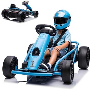 coucheta 24v Big Kids Electric Karts, 300w 8MPH Support for Smooth Slew Drift with Slow Start for Protection, Maximum Load 180Lbs, for Age 8-11 - 1 of 4