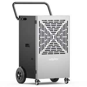 Waykar 155-216 pt. 7500 sq.ft. Powerful Commercial Dehumidifier with Built-in Pump for Basements, Workshops and Warehouse, Auto Restart, Bucketless - 1 of 4