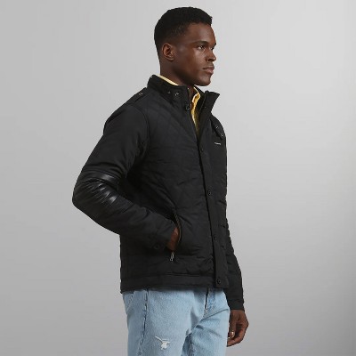 Members Only Men'S Belmont Quilted Jacket-Black-Small — фото 3