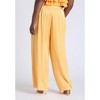 ELOQUII Women's Plus Size Wide Leg Pant With Pleat - 4 of 4